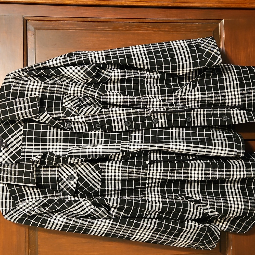 Trrid Plaid Light Weight Coat